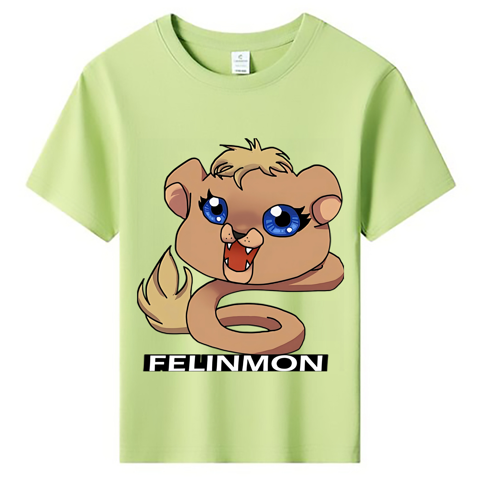 （画像用） Digimon デジタルモンスター/デジモン 綿100％キッズTシャツ（フロントプリント）